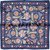 Floral Multi-Pattern Print Silk Pocket Square