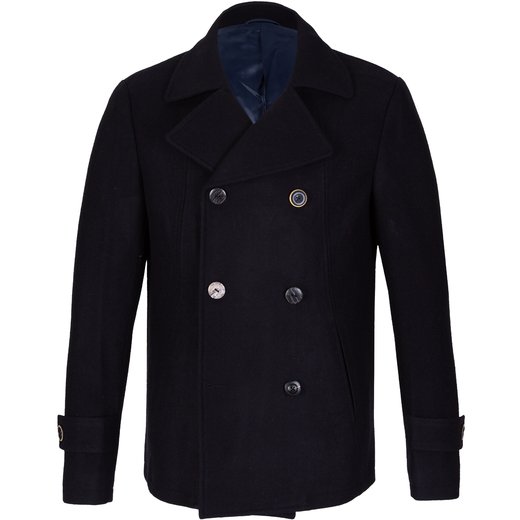 Alfie Wool Melton DB P-Coat-on sale-Fifth Avenue Menswear