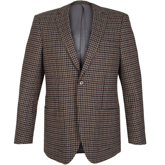 Desmond Wool Blend Tweed Check Blazer