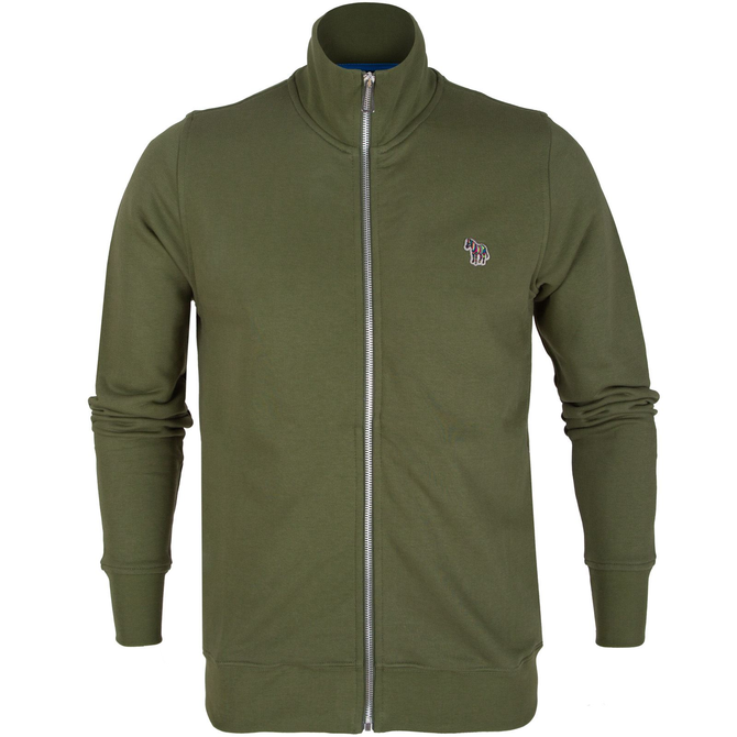 Organic Cotton Zebra Logo Zip-Up Track Top