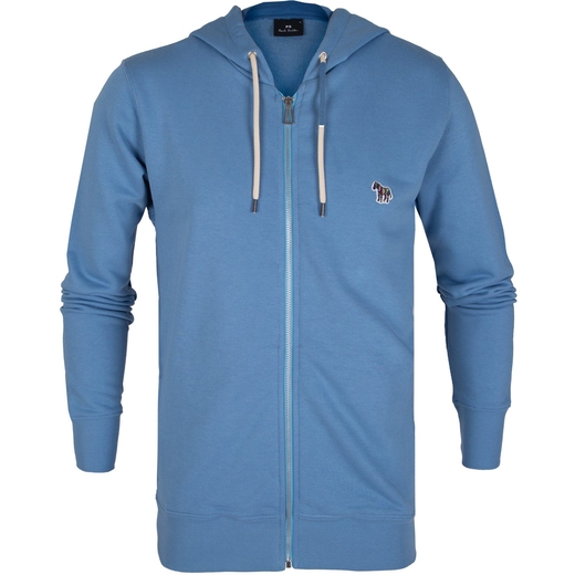 Zip-Up Hoody Sweat With Zebra Logo-new online-Fifth Avenue Menswear