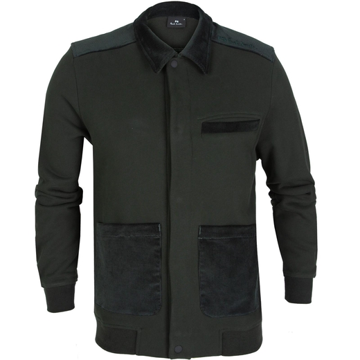 Casual Sweat Jacket With Cord Trim-new online-Fifth Avenue Menswear