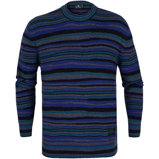 Wool Blend Crooked Stripe Pullover-new online-Fifth Avenue Menswear