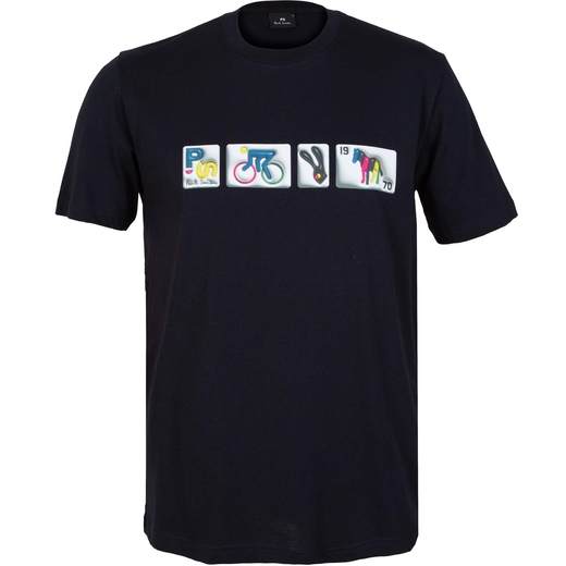 Organic Cotton Badges Print T-Shirt-new online-Fifth Avenue Menswear