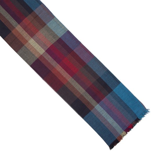 Luxury Wool/Silk Clash Check Scarf-new online-Fifth Avenue Menswear