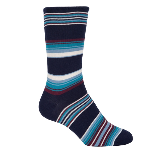 Howard Stripe Cotton Socks-new online-Fifth Avenue Menswear