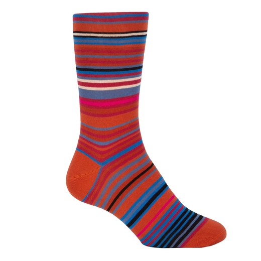 Hawkins Stripe Cotton Socks-new online-Fifth Avenue Menswear