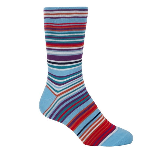 Hawkins Stripe Cotton Socks-new online-Fifth Avenue Menswear