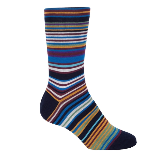 Hawkins Stripe Cotton Socks-new online-Fifth Avenue Menswear