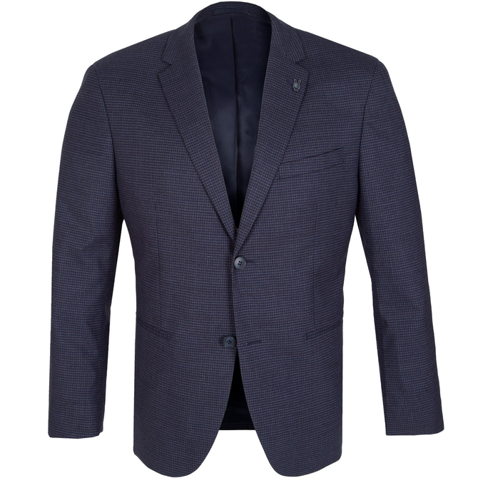 Accelerator Mini Check Stretch Wool Blazer