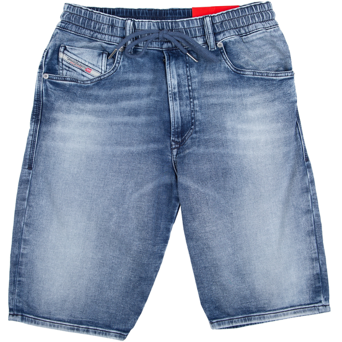 D-Krooley-Short Light Wash Jogg Jean Shorts