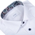 Contemporary Fit Luxury Cotton Twill Dress Shirt With Paisley Print Trim