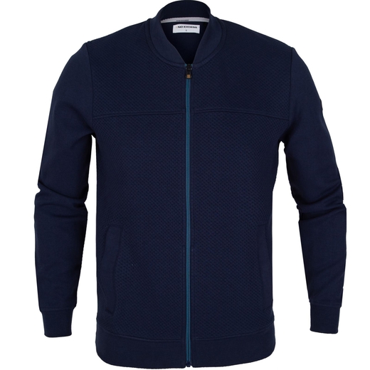 Zip-up Bomber Mixed Jacquard Sweat Jacket-new online-Fifth Avenue Menswear