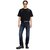 D-Finitive Taper Fit Dark Aged Stretch Denim Jeans