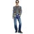 Larkee Regular Straight Fit Mid Aged Stretch Denim Jeans