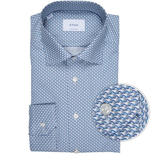 Contemporary Fit Luxury Cotton Parrot Print Dress Shirt-new online-Fifth Avenue Menswear