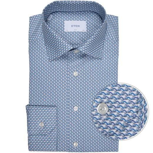 Slim Fit Luxury Cotton Parrot Print Dress Shirt-new online-Fifth Avenue Menswear