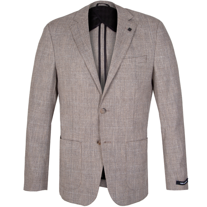 Smart Linen Blend Check Blazer