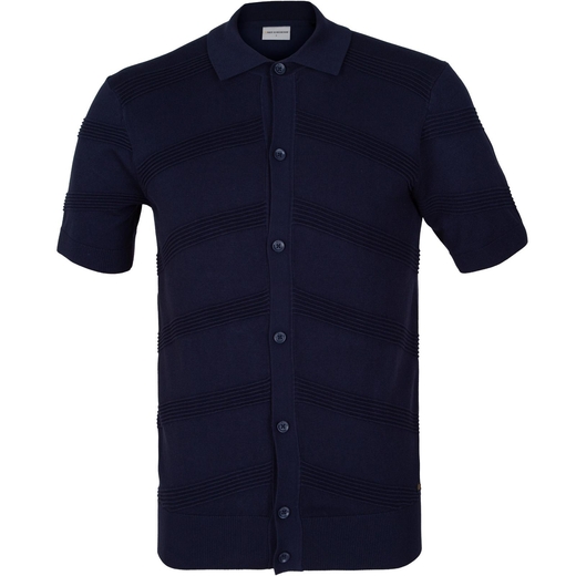 Short Sleeve Relief Knit Shirt-new online-Fifth Avenue Menswear