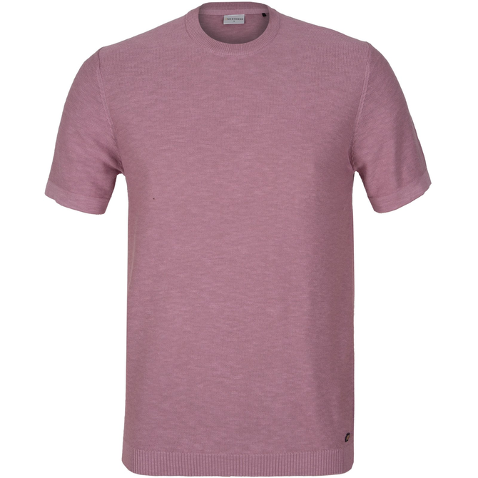 Short Sleeve Cotton Knit Crew