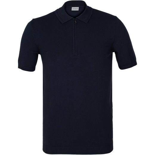 Short Sleeve Knit Zip-up Polo-new online-Fifth Avenue Menswear