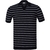 Short Sleeve Stripe Knit V Polo