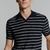 Short Sleeve Stripe Knit V Polo