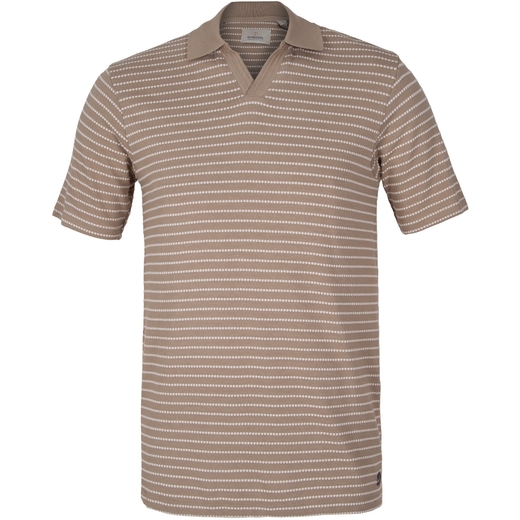 Alistar Knitted Stripe V Polo-new online-Fifth Avenue Menswear