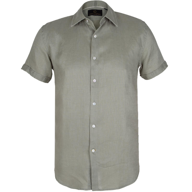 Brent Soft Washed Linen Short Sleeve Shirt