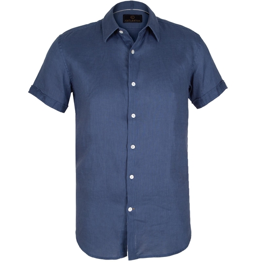 Brent Soft Washed Linen Short Sleeve Shirt-new online-Fifth Avenue Menswear