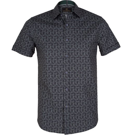Brent Swirls Print Short Sleeve Shirt-new online-Fifth Avenue Menswear