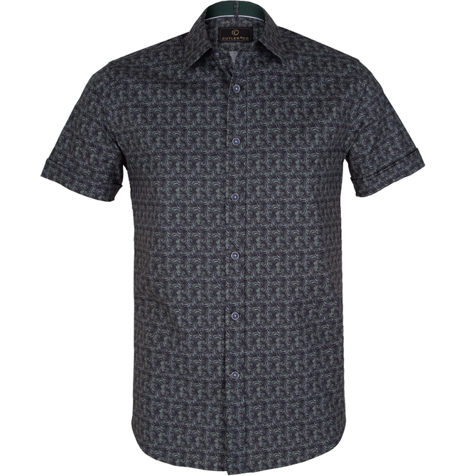 Brent Swirls Print Short Sleeve Shirt