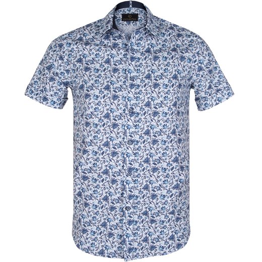 Brent Floral Print Short Sleeve Shirt-new online-Fifth Avenue Menswear