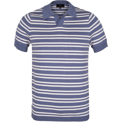 Constantine Stripe Knitted V Polo-new online-Fifth Avenue Menswear