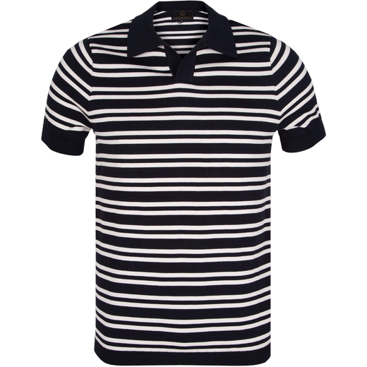 Constantine Stripe Knitted V Polo-new online-Fifth Avenue Menswear