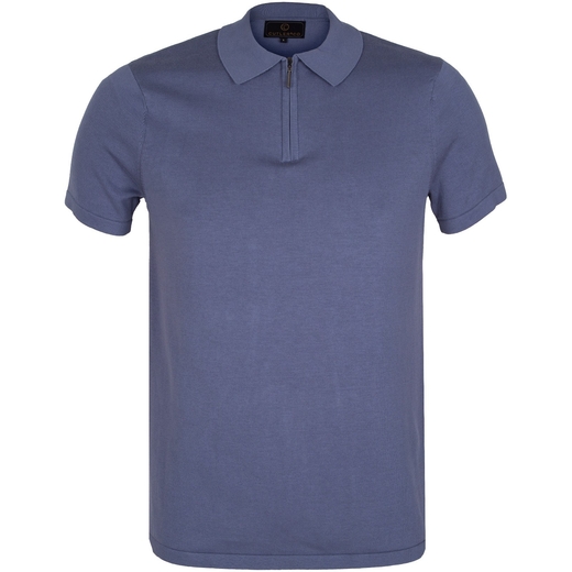 Franco Knitted Zip Polo-new online-Fifth Avenue Menswear
