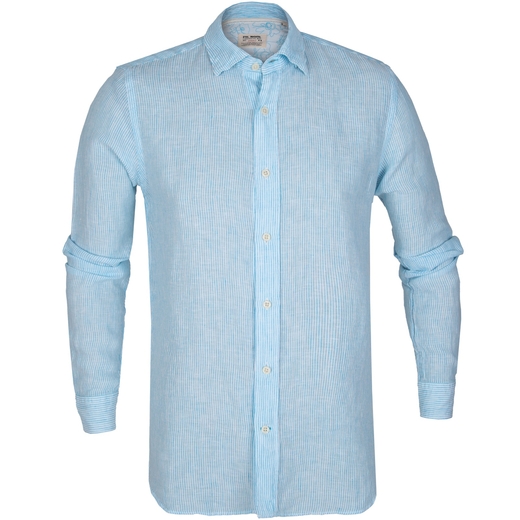 Roma Luxury Stripe Linen Shirt-new online-Fifth Avenue Menswear