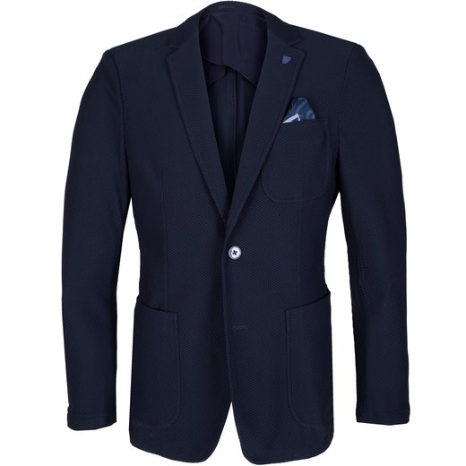 Waffle Stretch Knit Travel Blazer-new online-Fifth Avenue Menswear