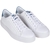 White/Light Blue Byron Leather Sneakers