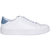 White/Light Blue Byron Leather Sneakers