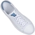 White/Light Blue Byron Leather Sneakers