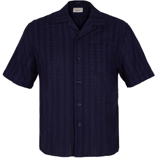 Sirius Short Sleeve Jacquard Weave Resort Shirt-new online-Fifth Avenue Menswear