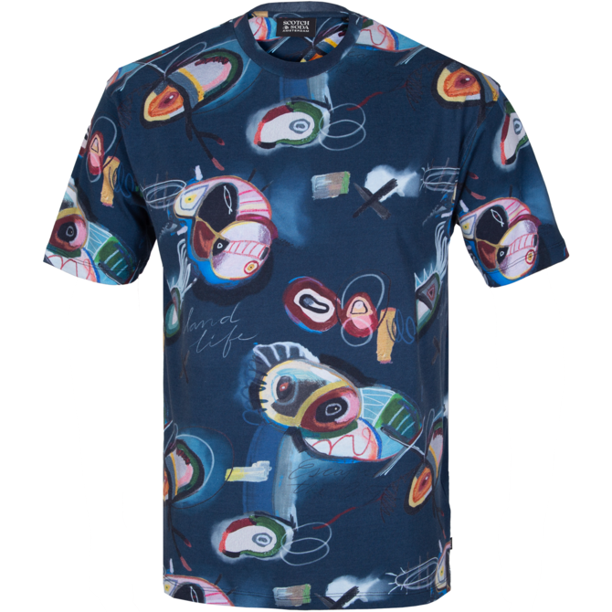 Relaxed Fit Abstract Print T-Shirt