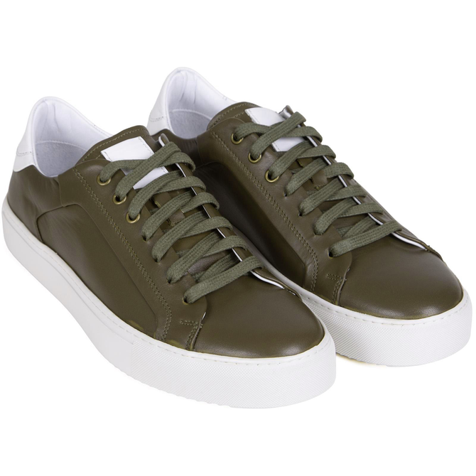 Olive Byron Leather Sneakers