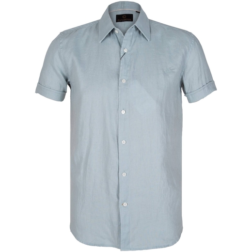 Brent Soft Washed Linen Short Sleeve Shirt-new online-Fifth Avenue Menswear