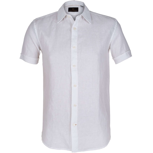 Brent Soft Washed Linen Short Sleeve Shirt-new online-Fifth Avenue Menswear