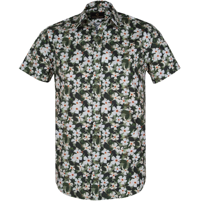 Brody Frangipani Print Short Sleeve Shirt