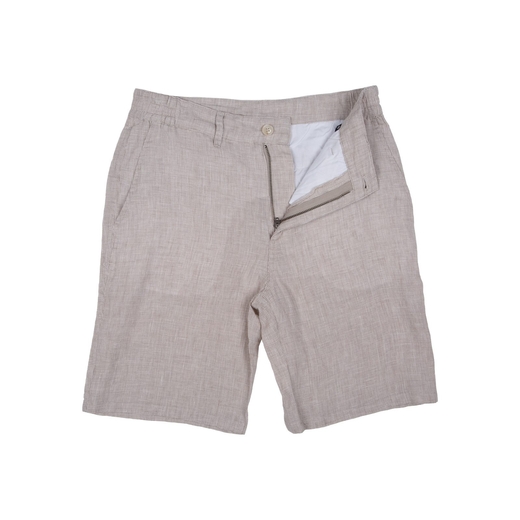 George Micro Check Casual Linen Shorts-new online-Fifth Avenue Menswear
