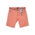 Bright Peached Twill Stretch Cotton Shorts