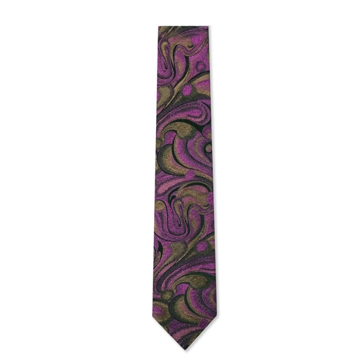 Limited Edition Cannes Abstract Pattern Silk Tie-accessories-Fifth Avenue Menswear